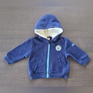 Manchester City Baby Hoodie Sz 6-9 Months Soccer Football Club Sweatshirt Infant